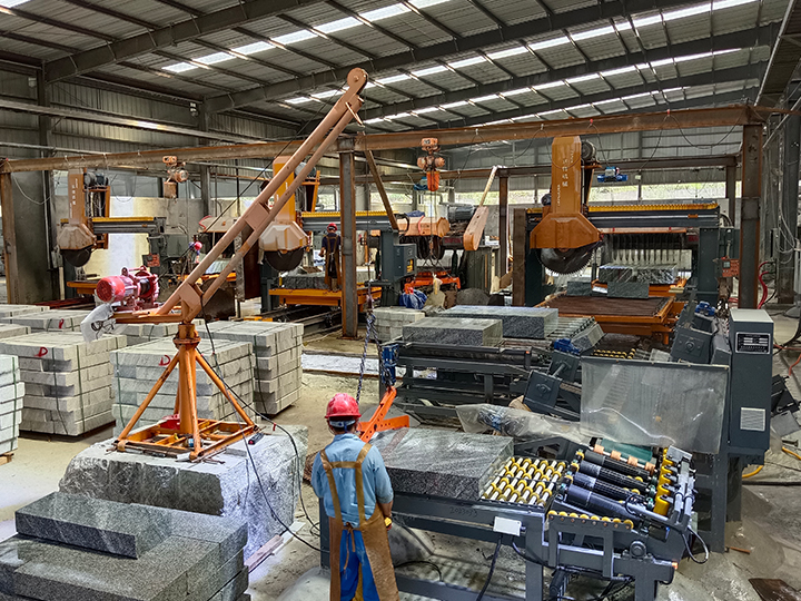 路沿石智（zhì）能加工流水線